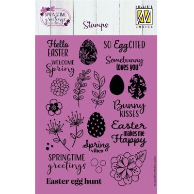 Nellie's Choice Stempel - Springtime Greetings